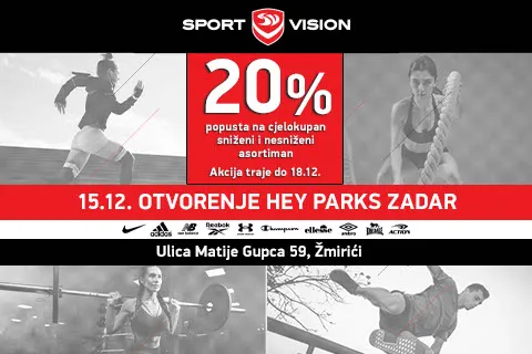 SPORT VISION OTVARA JOŠ JEDNA VRATA U ZADRU!